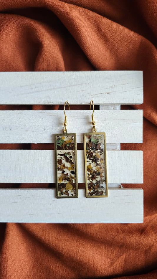 Backyard Leaves Rectangle